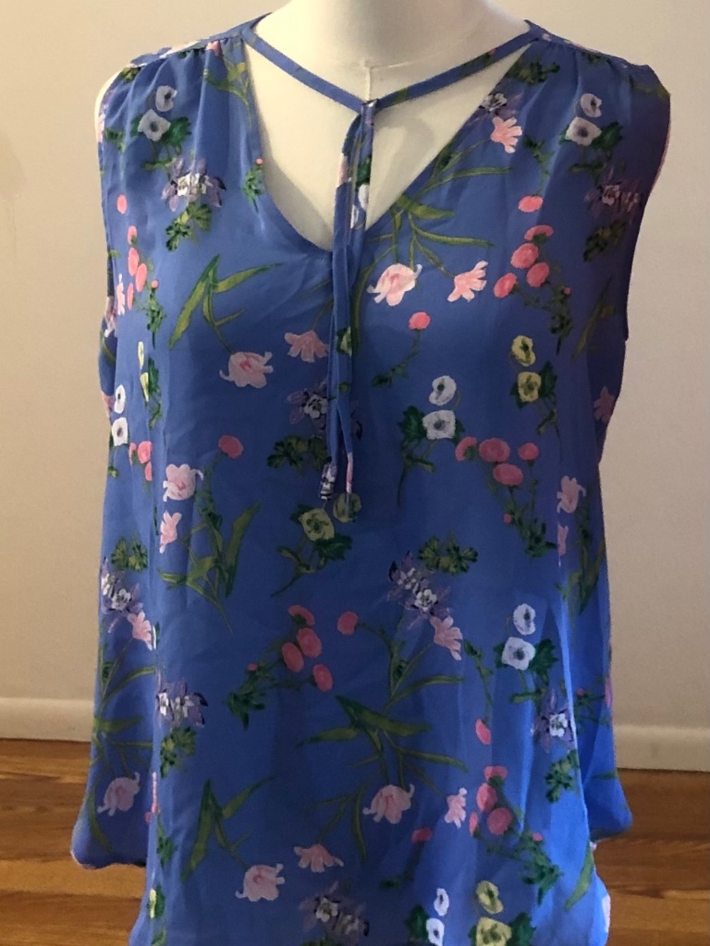 Loft Blue Floral Blouse